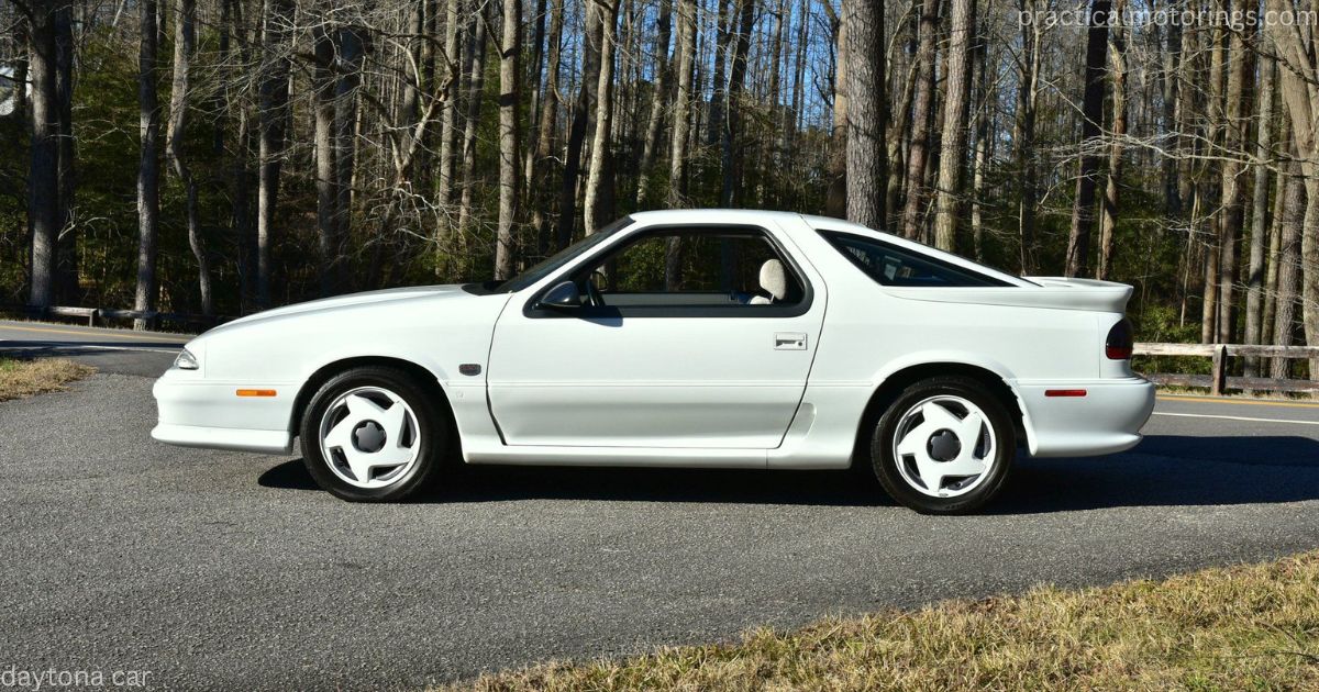 The Daytona was parked on a Canadian dual carriageway, where the aerodynamic layout and performance shell were on display.