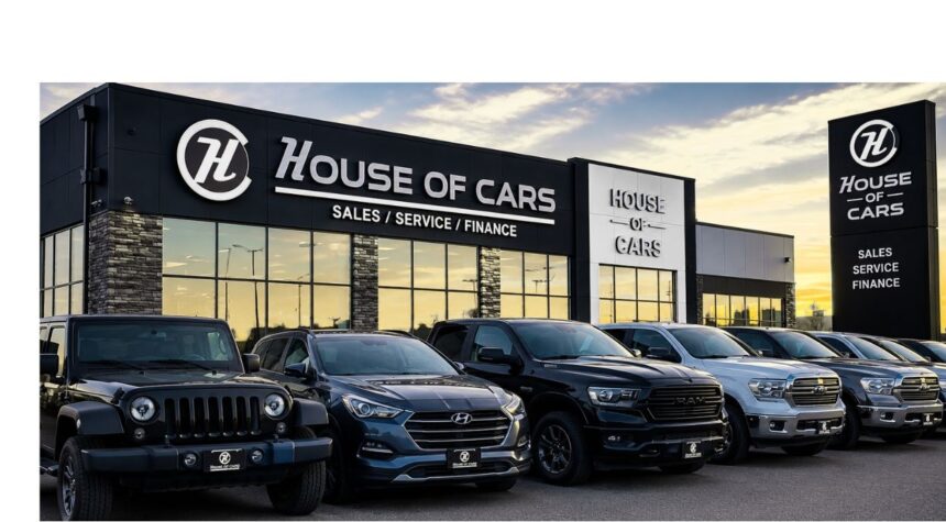 House of Cars showroom featuring quality used cars and trucks.