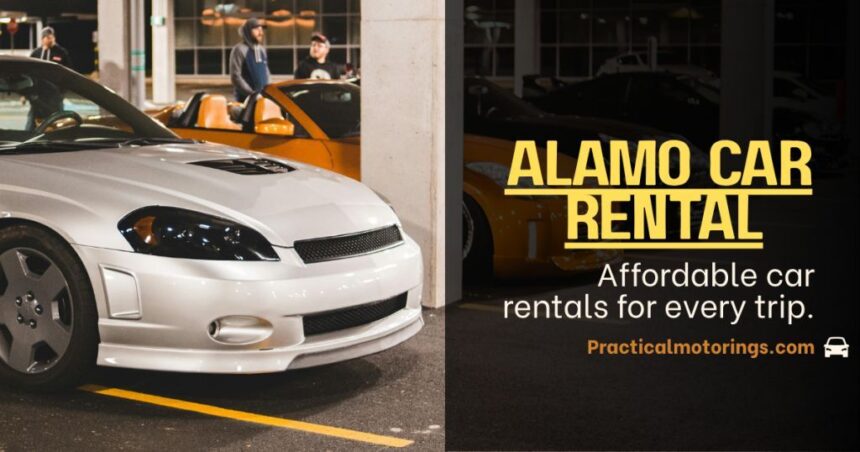 Alamo Car Rental customer picking up a rental car at the airport for a smooth travel experience