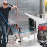 Esso Car Wash automatic wash bay with vehicle entering touchless wash