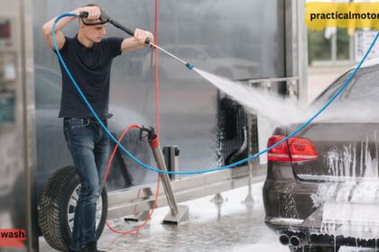 Esso Car Wash automatic wash bay with vehicle entering touchless wash