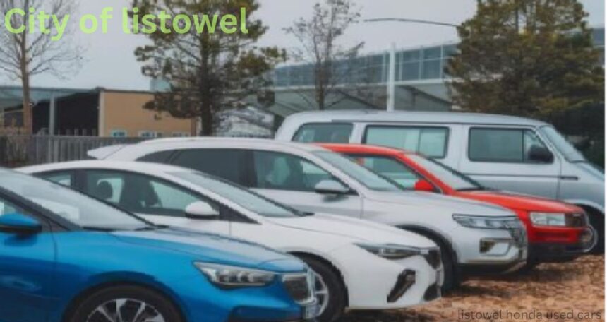 Listowel Honda used cars lot with Civic and CR-V models for sale