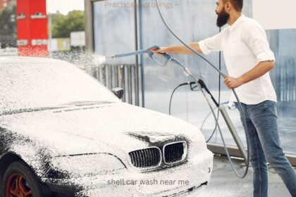 Heated indoor self serve wash bay at Shell Car Wash in Saskatoon