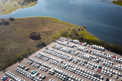 Used cars Campbell River dealership lot with SUVs and trucks for sale in British Columbia